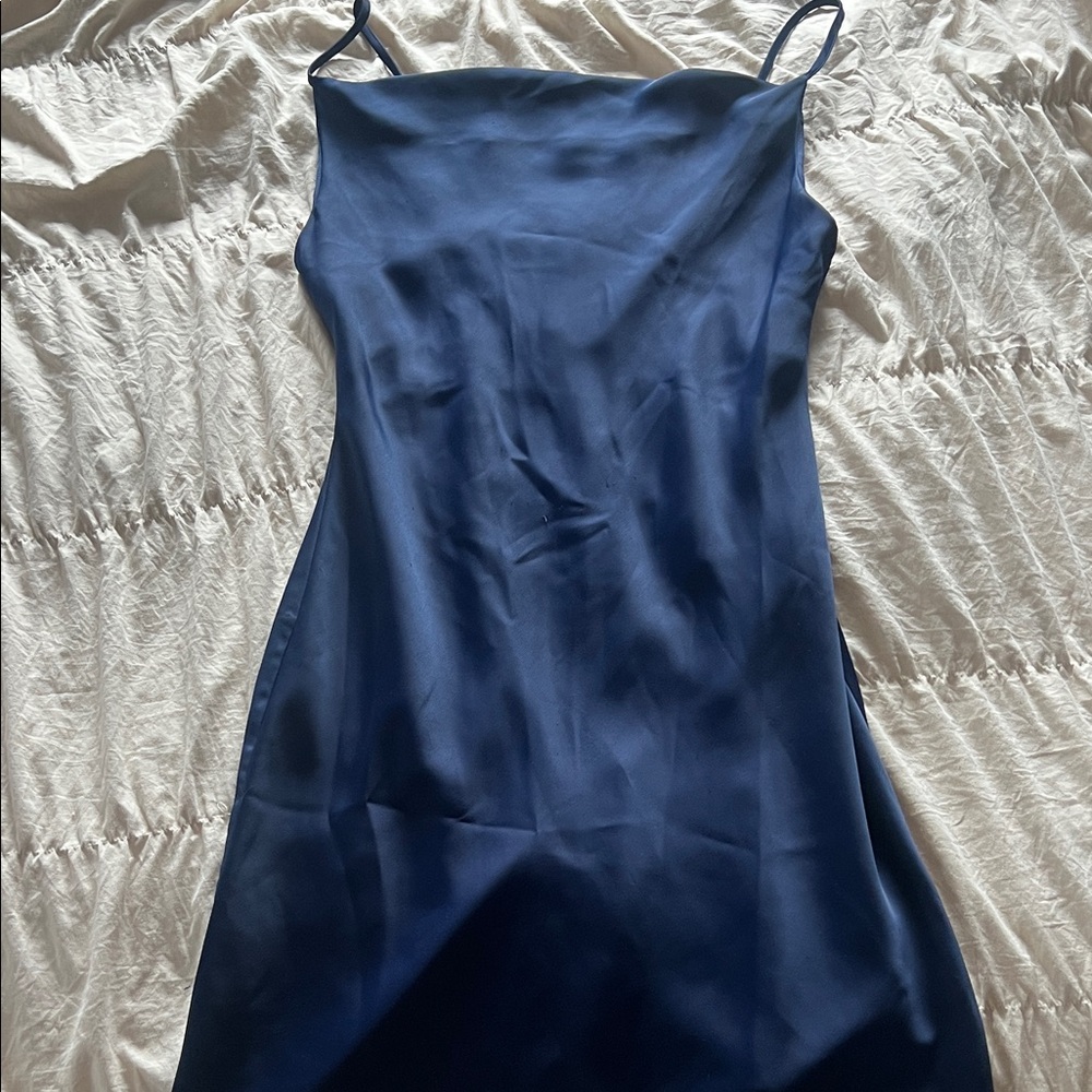Urban Outfitters Navy Slip Dress